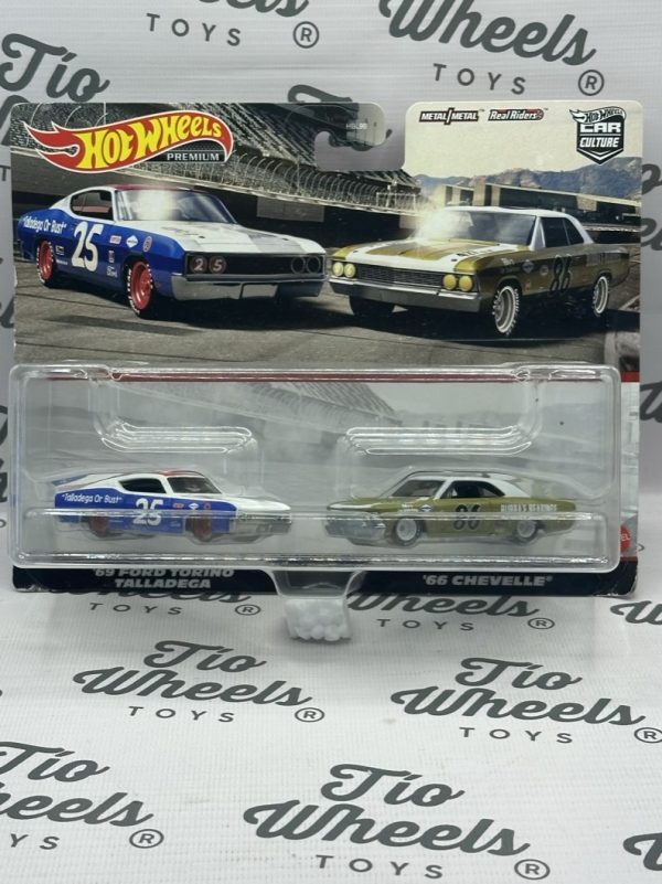 Pack 2 Premium Ford Torino Talladega 1969/ Chevelle 1966