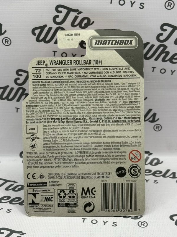 Jeep Wrangler Rollbar 181 Jurassic World - Imagen 2