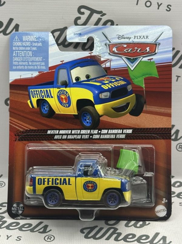 Dexter Hoover con Bandera verde Cars