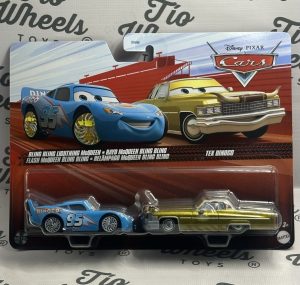 Pack 2 Rayo McQueen Bling Bling Dinoco / Tex Dinoco